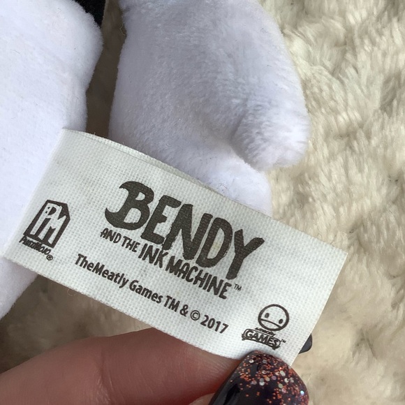 Bendy and the Ink Machine Plush Boris the Wolf Black White Stuffed Animal Toy - Picture 7 of 10